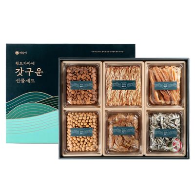 황토가마 갓구운 안주 건어물 6종 멸치 설 선물세트