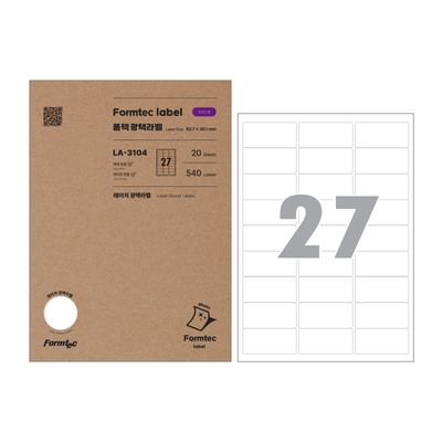 폼텍 레이저용 광택라벨/LA-3104
