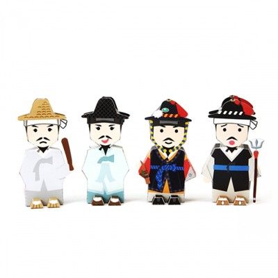 사또,이방,역졸,포졸페이퍼토이 set