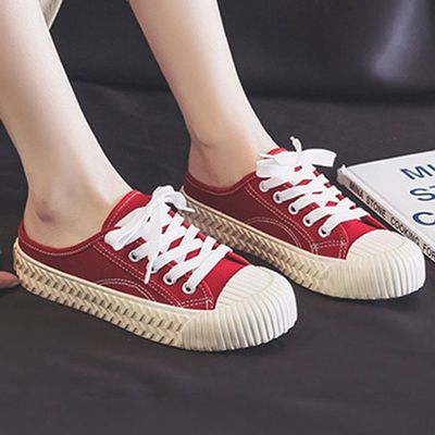 여성신발 여자 캔버스 뮬 스니커즈(WFJX0I9)