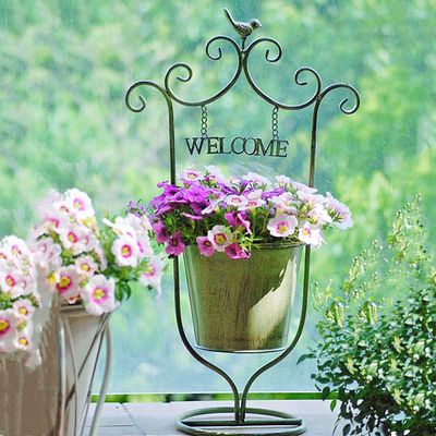 인테리어 엔틱 화분 그린 인테리어화분 스틸화분 중형화분 플랜테리어(WFLVU0T)
