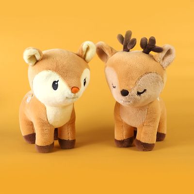 플러피 아기 사슴 M 중형 동물 인형 2종 28cm