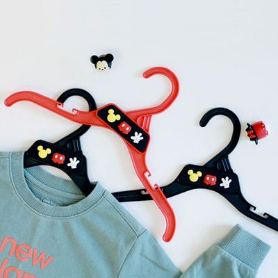 미키 여행용 어깨뿔방지 논슬립 어린이 옷걸이 1p