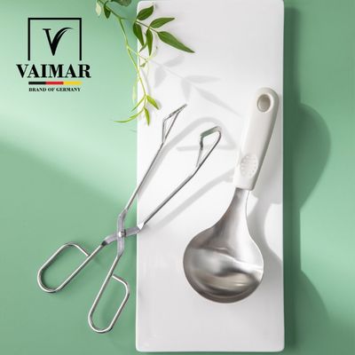 [바이마르] 스텐 304 미니국자 & 집게가위 (색상랜덤)