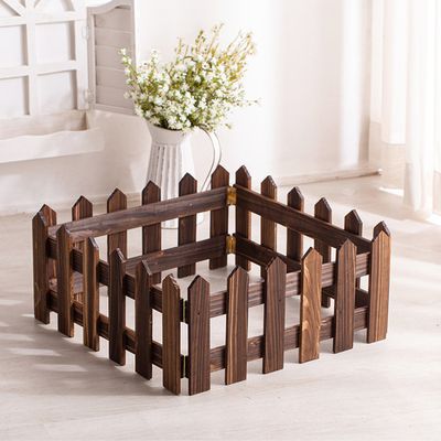 짙은 우드 울타리 (소-높이 20cm)