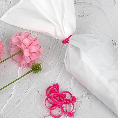 고정 짤 타이 10개입 주머니 고무타이(WF4F0E7)