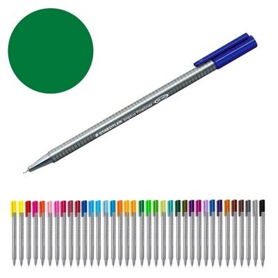 스테들러 트리화인라이너 334-5그린 0.3mm 녹색 펜