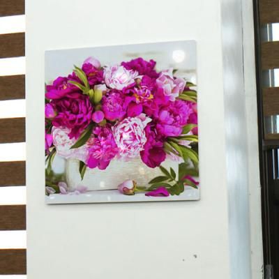 tc793-폼아크릴액자56CmX56Cm_풍수모란꽃바구니
