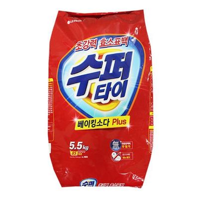 수퍼타이 찬물 베이킹소다 5.5kg 세탁 가루 빨래 세제 빨래세제 가루비누(WFLQ1WE)