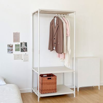 뱅크 드레스룸 행거 1단