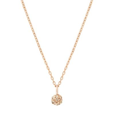 14K 꼬냑 허니콤 목걸이 *꼬냑 다이아몬드