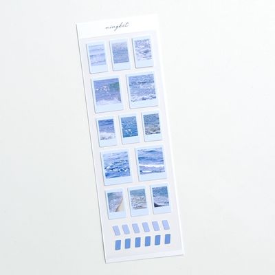 밍키트 바다 즉석사진 씰스티커	