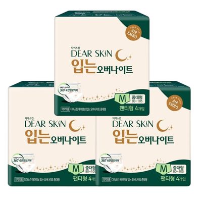 디어스킨 에어엠보 입는 오버나이트 중대형(4P) x 3팩