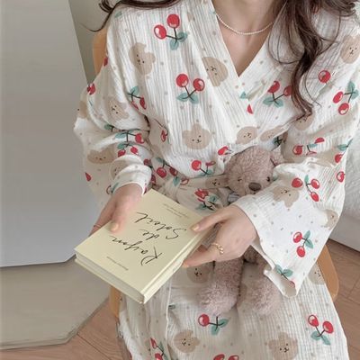 체리베어 로브 샤워가운