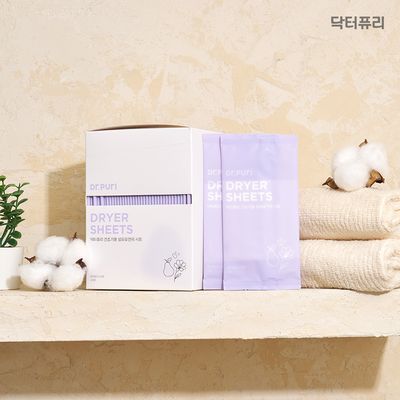 건조기용 섬유유연제시트 40매 화이트미스트 개별포장