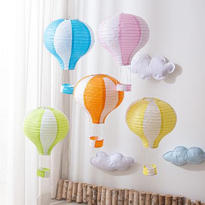 파스텔 열기구 모빌 1P 지름 30cm