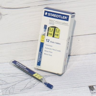 0.3 HB 샤프심-스테들러 Mars micro carbon 250 12통