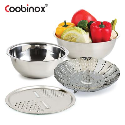 쿠비녹스 믹싱볼 찜판 채칼 4종 세트 CO-1137