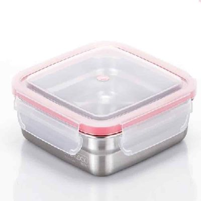 밀폐용기 800ml 스텐레스반찬통 사각보관용기 주방보관용기 냉장고보관용기(WFPE4F1)