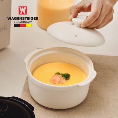 전자렌지 계란찜용기 매트화이트 전자레인지냄비 그릇