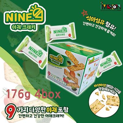 아이비전 NINE 나인 야채크래커 176g 4개