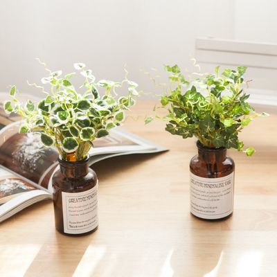 아이비 조화 화병 레터링 스킨 Aset 20cm (DIY) 2타입