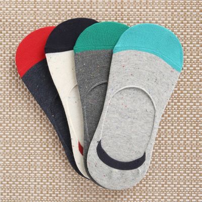 [쿠비카]페이크삭스 배색 남성덧신 5족 CM-F420