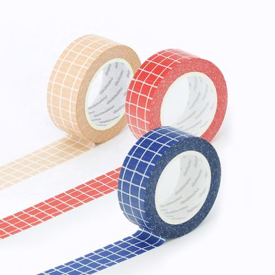 모모마테 크레용 바탕 체크 마스킹테이프