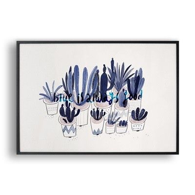 Blue plants 2 / 일러스트 액자