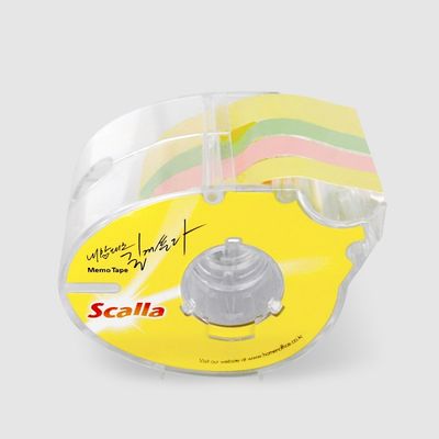 스칼라 롤 메모테이프 10mm(3색상)+18mm(노랑) 1개