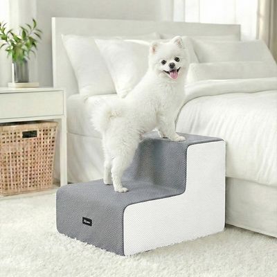 레토 강아지 계단 논슬립 2단 스텝 LDS-T02