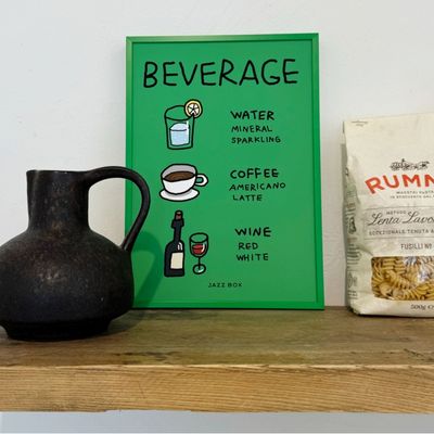 BEVERRAGE 메뉴판 포스터