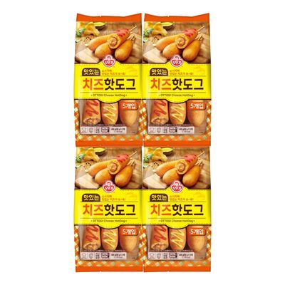 오뚜기 맛있는 치즈 핫도그 400g 4봉