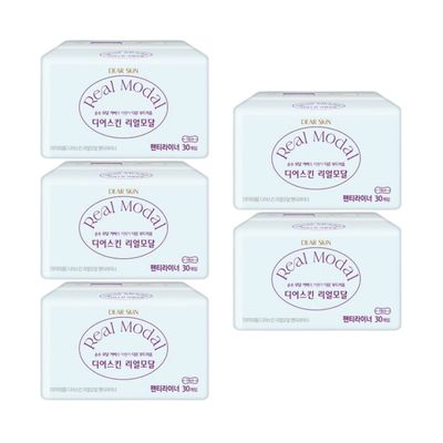 디어스킨 리얼모달 팬티라이너(30P) x 5팩