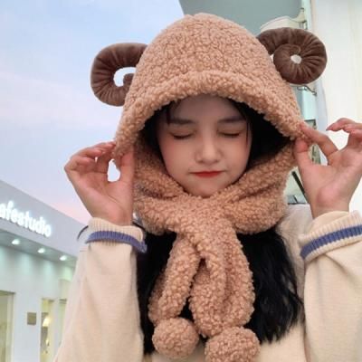 리마 극한추위 대비 귀여운 뽀글이 방한모자 머플러