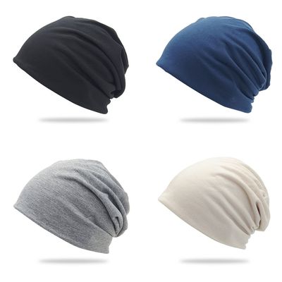 얇은 비니 두건 항암모자 수면모자 암환자 중년 여성