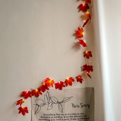 가을빛 데코 라이트 와이어 가랜드