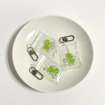 네잎클로버 비즈 지퍼백 키링 행운 만들기