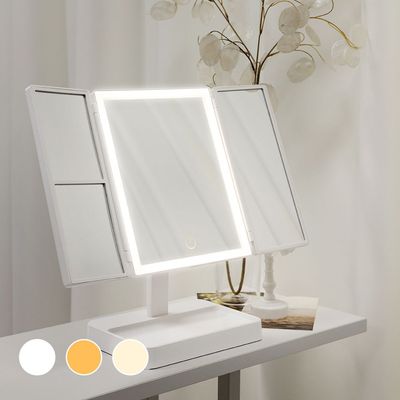 LED 조명 3면 탁상 화장 거울 LUAZ-AC12(WAD5249)