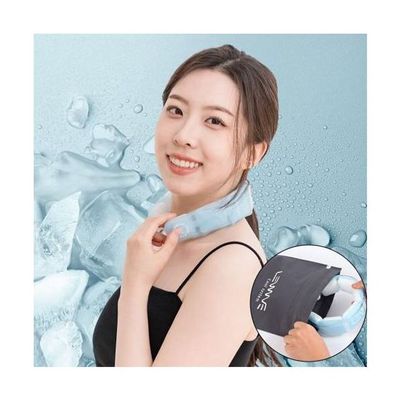 자연냉각 쿨링 파우치 포함 아이스 큐브 넥쿨러 여름 냉감 넥워머(WFPF25C)
