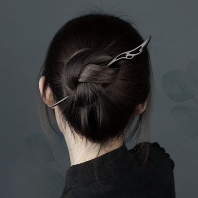 [와인앤쿡]올림머리 수공예 흑비녀