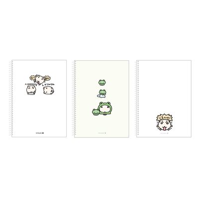 중고 스프링 무제노트 A (수다스런햄쥐) (항균)