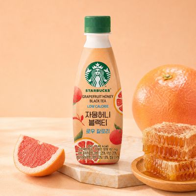 스타벅스 자몽 허니 블랙티 로우 칼로리 350ml 24펫