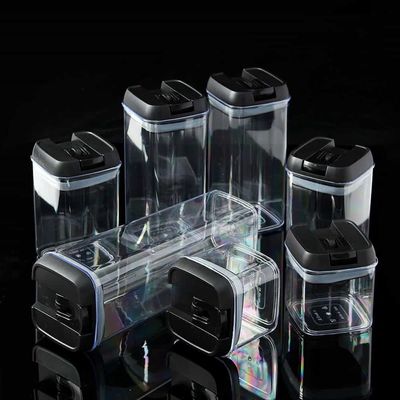 원터치 투명밀폐용기 7종세트 블랙 야채보관통 냉장고수납용기(WFPC6PZ)