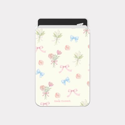 heritage bloom 디자인 [맥세이프 투명 카드지갑]