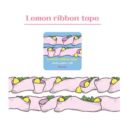 Lemon ribbon tape (다이컷)