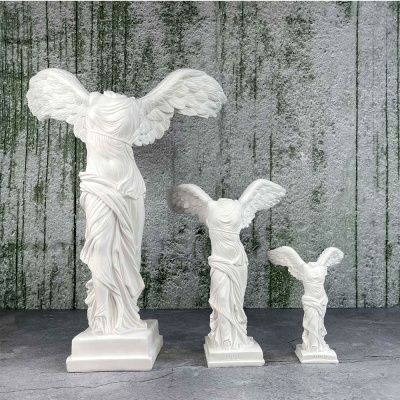 승리의 여신 니케 조각상 석고상 중형25cm 화이트 