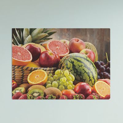 ec511-사각그림액자풍수과일바구니