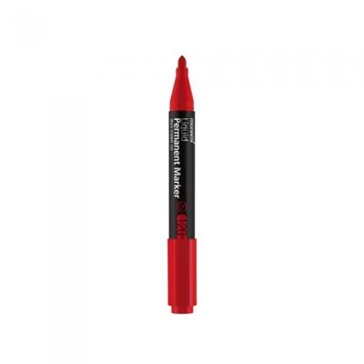 모나미 생잉크 유성매직120 레드 둥근닙(12개입)