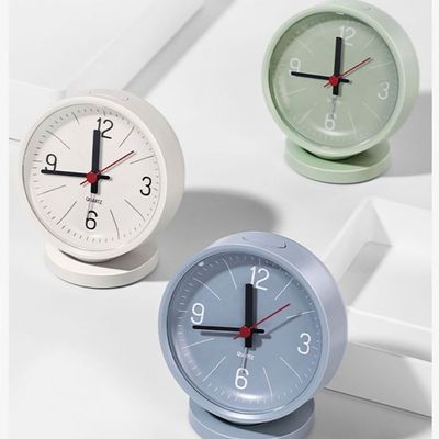 누사인 파스텔 탁상용 원형 알람시계(WE67079)